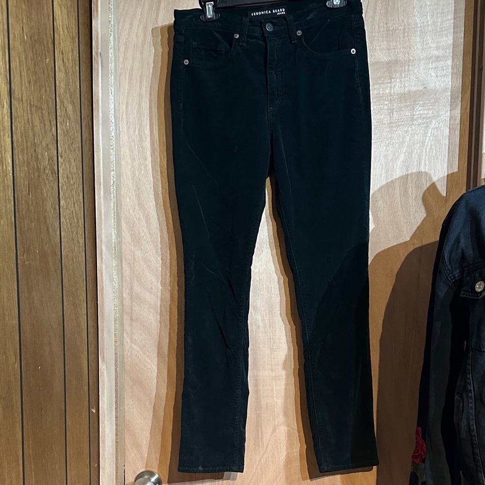 Veronica Beard green Kate Skinny Jeans
